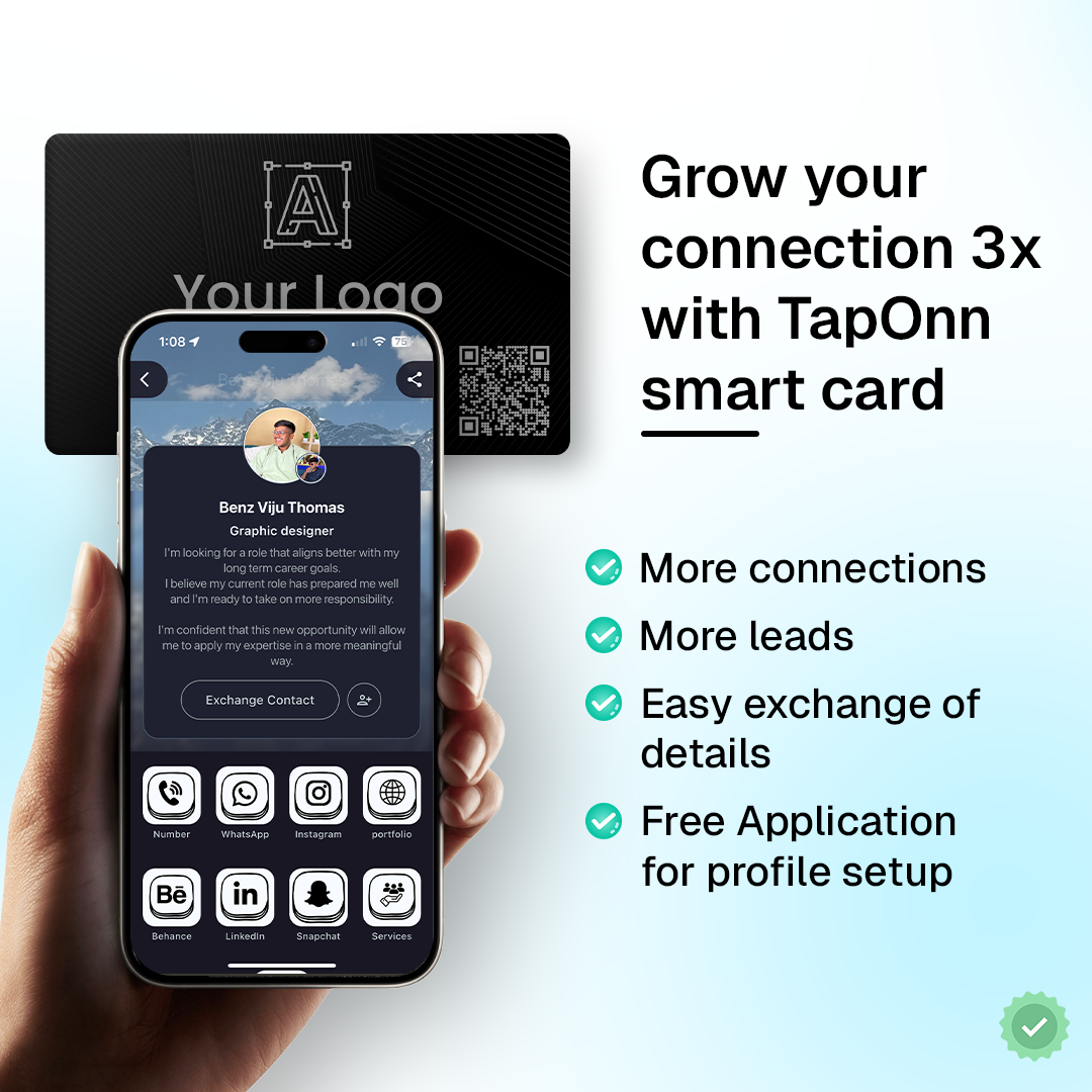 Custom Metal Card + Custom Stand