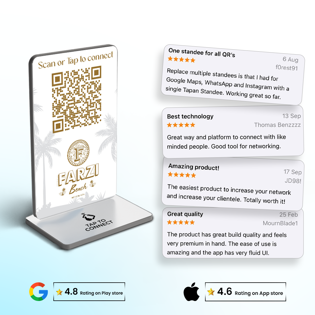 Custom Stand+ Google Review Card