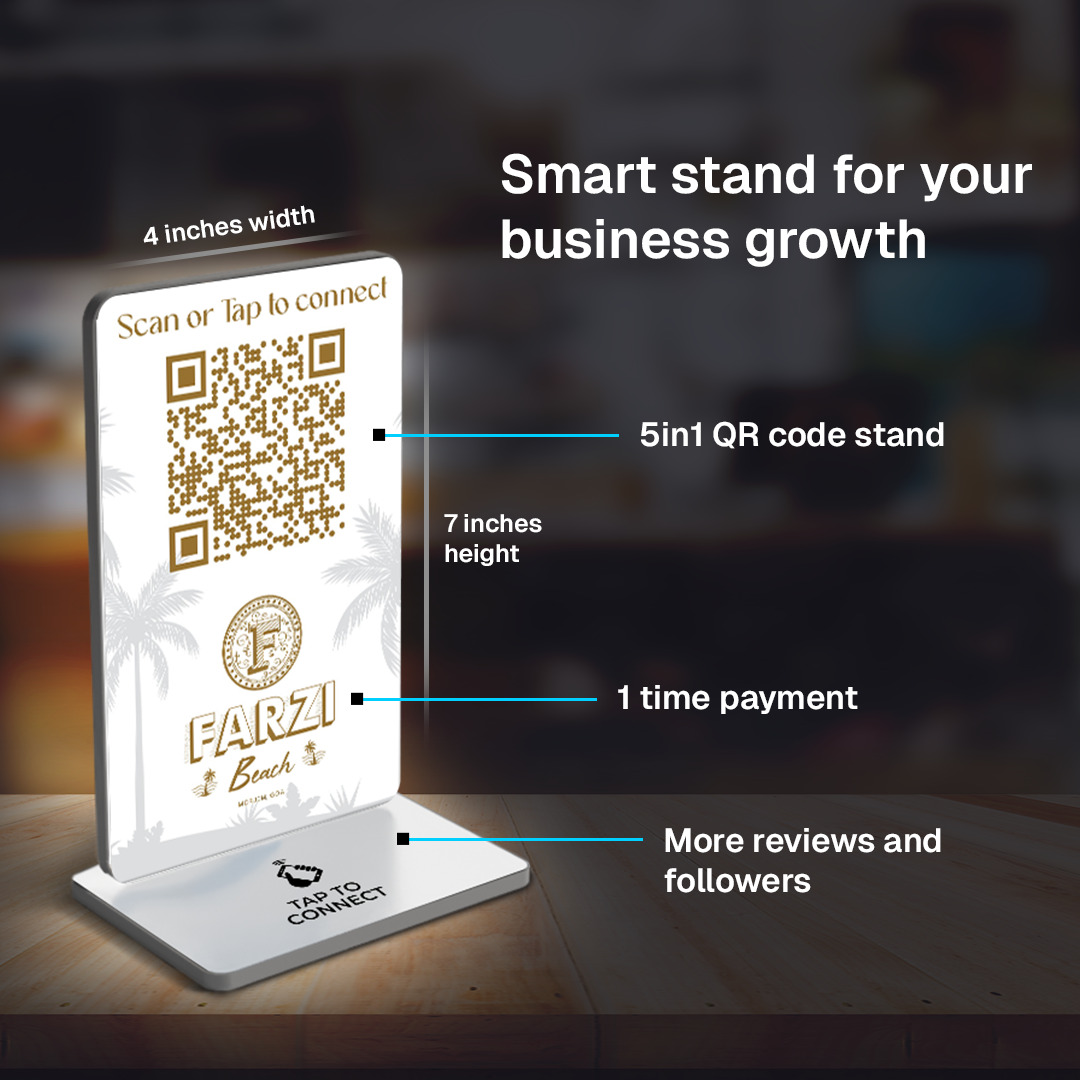 Custom Stand+ Google Review Card