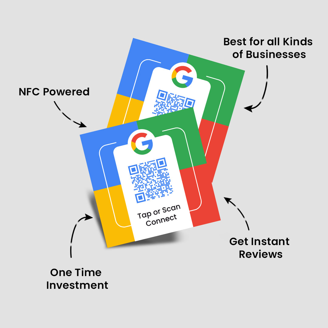Direct  Review Stickers ( NFC + QR code )