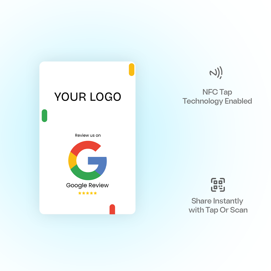 Custom Stand+ Google Review Card