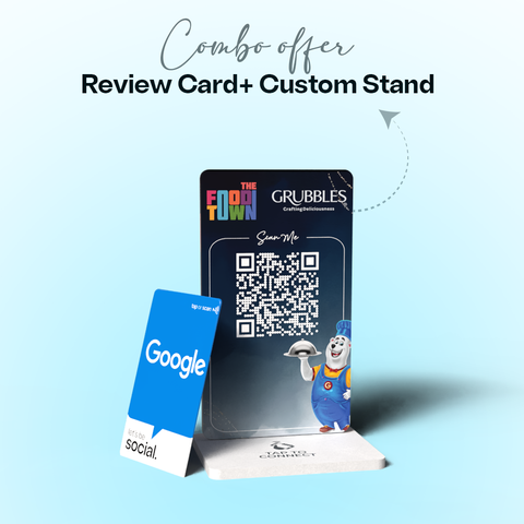 Custom Stand+ Google Review Card