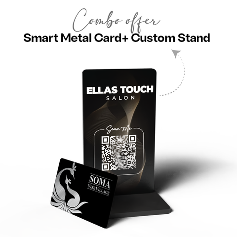 Custom Metal Card + Custom Stand