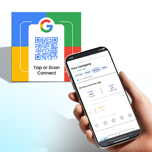 Direct  Review Stickers ( NFC + QR code )